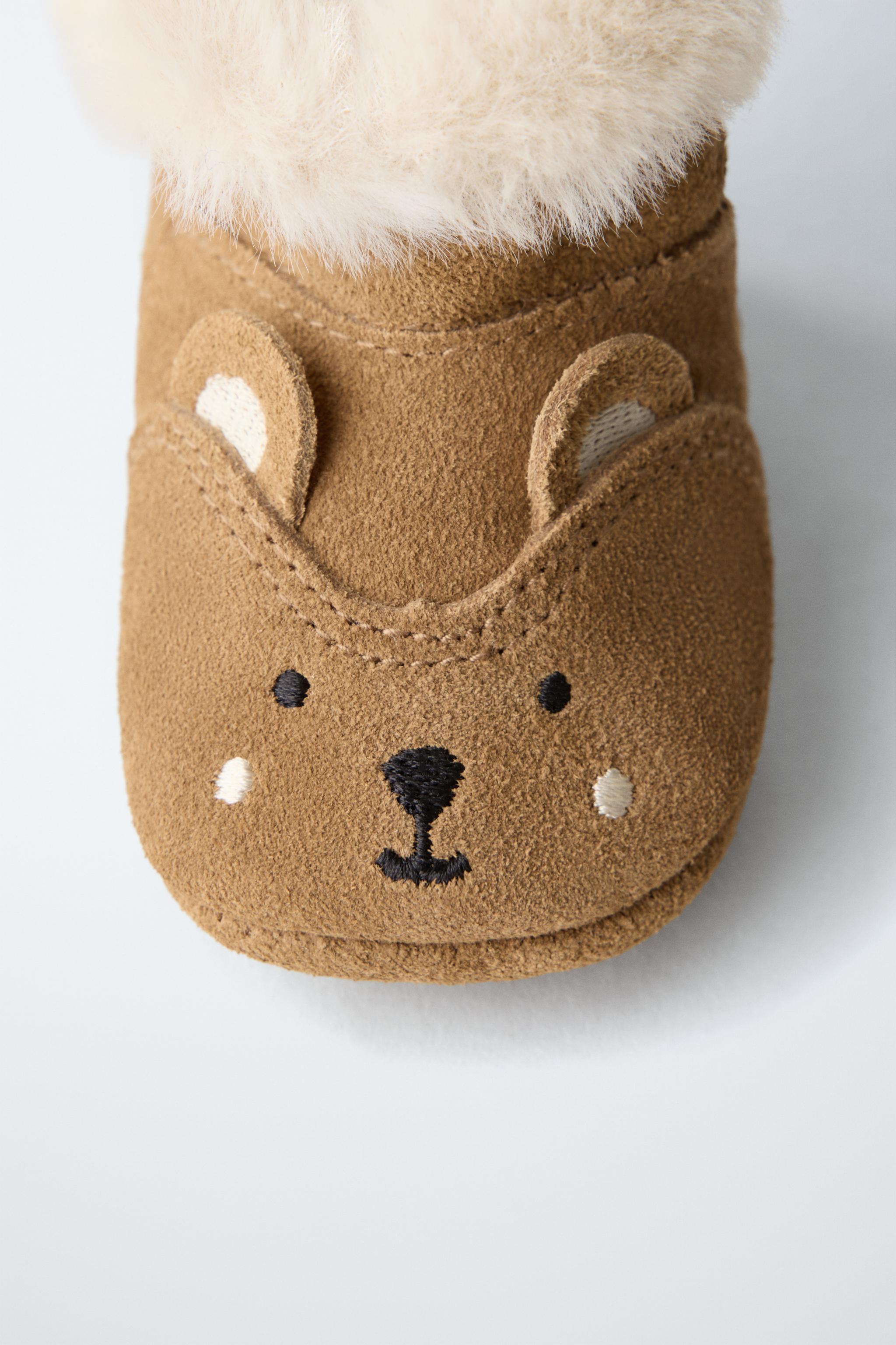 ANIMAL PRINT LINED BOOTS